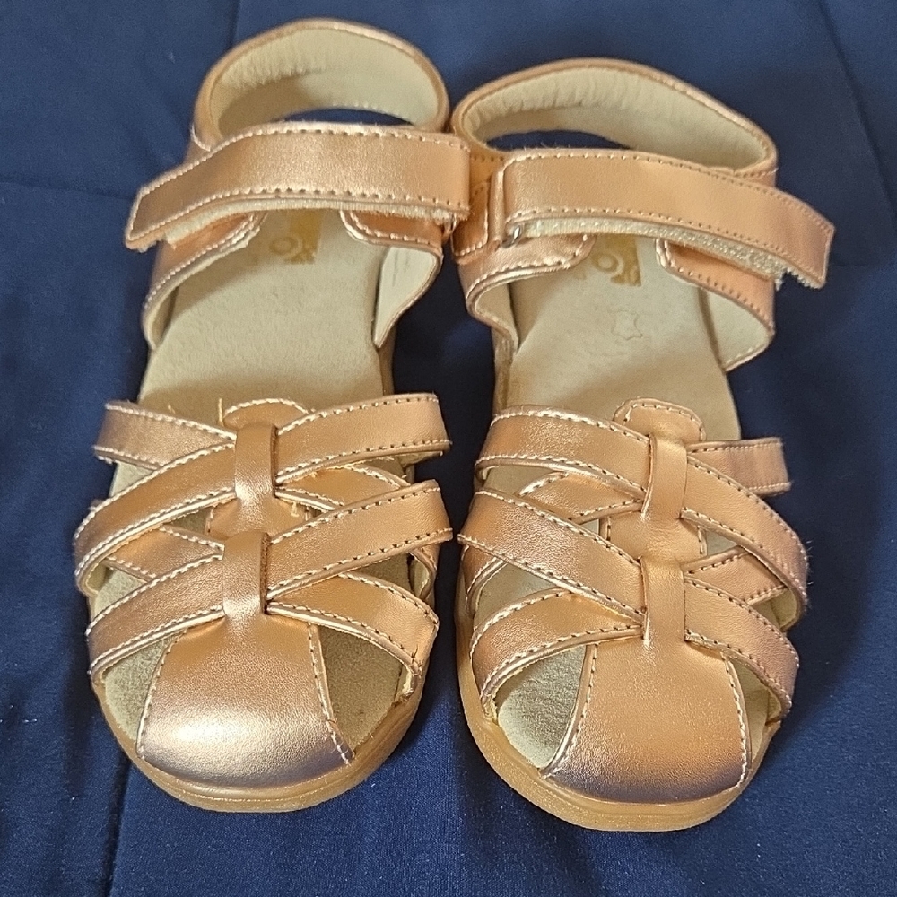 See Kai Run Metallic Gold Kids Sandals